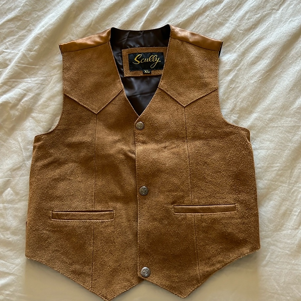 Boy Suede Vest - XL/10-12 - LAST CHANCE!!